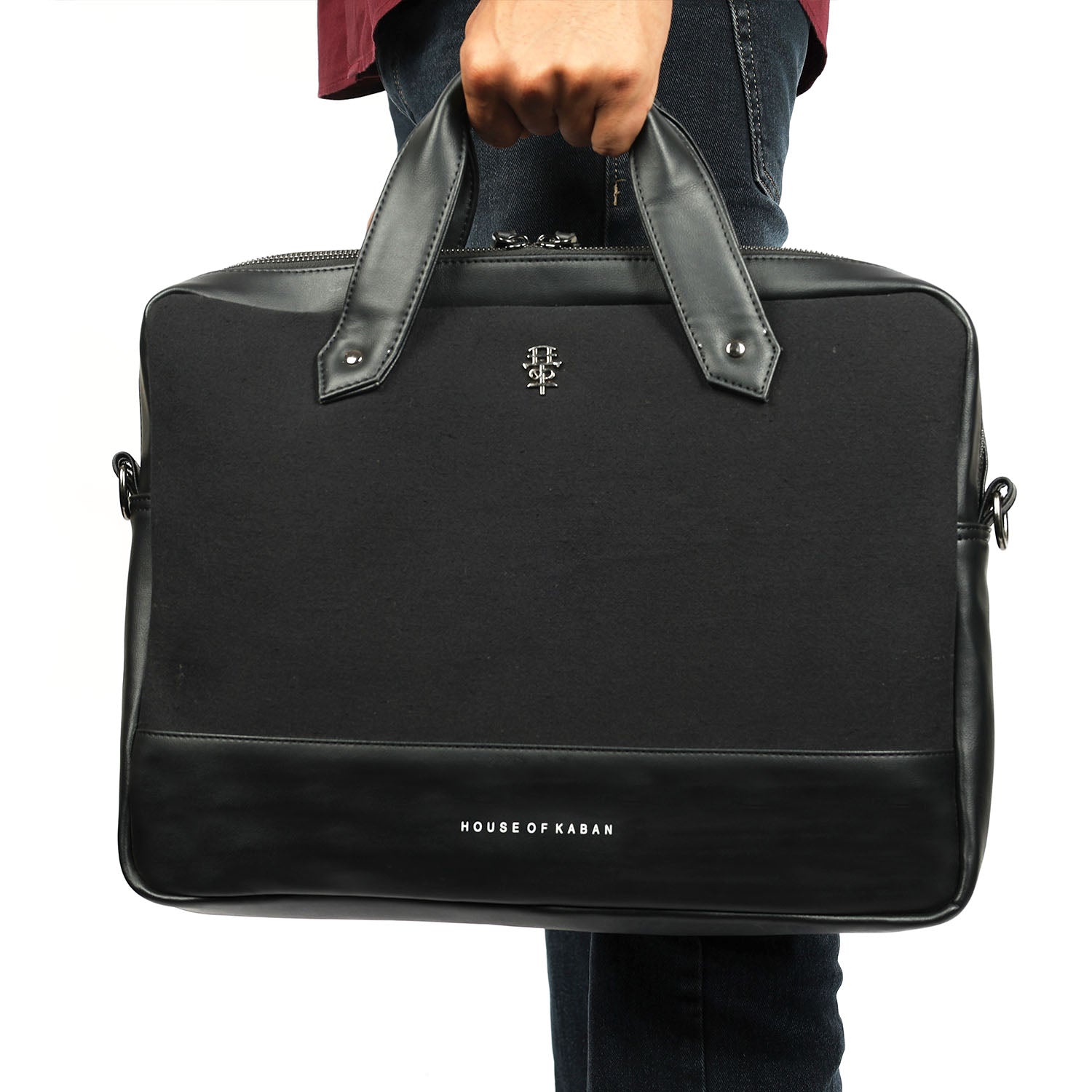 Shigoto Black Laptop Bag