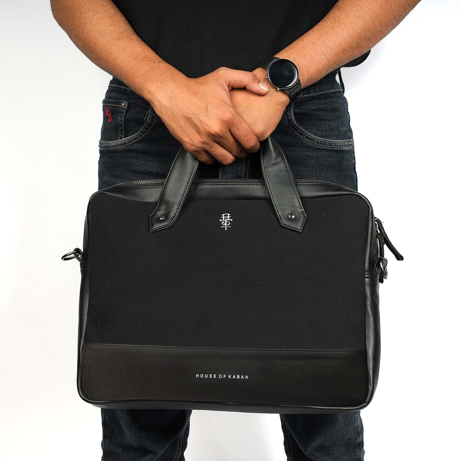Shigoto Black Laptop Bag