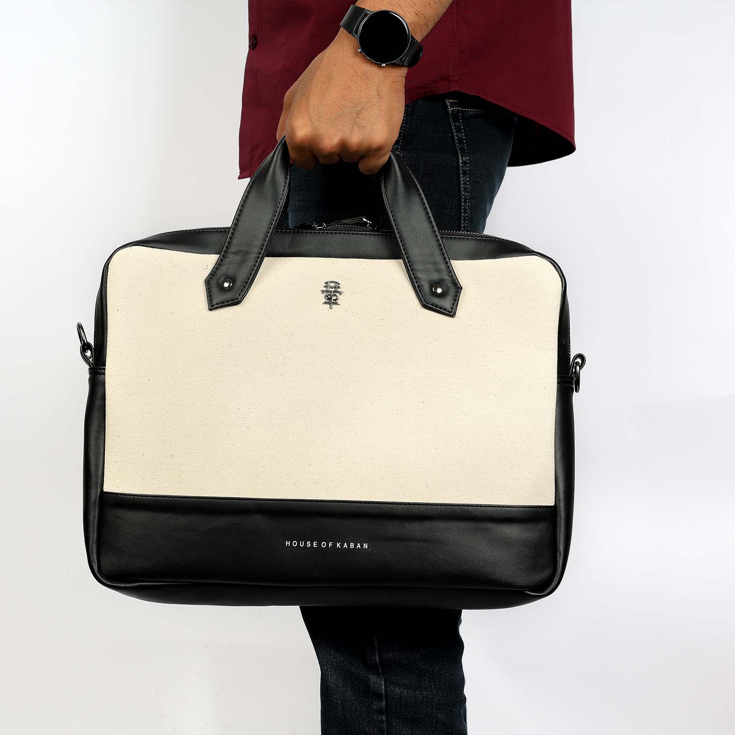 Shigoto Ivory Laptop Bag