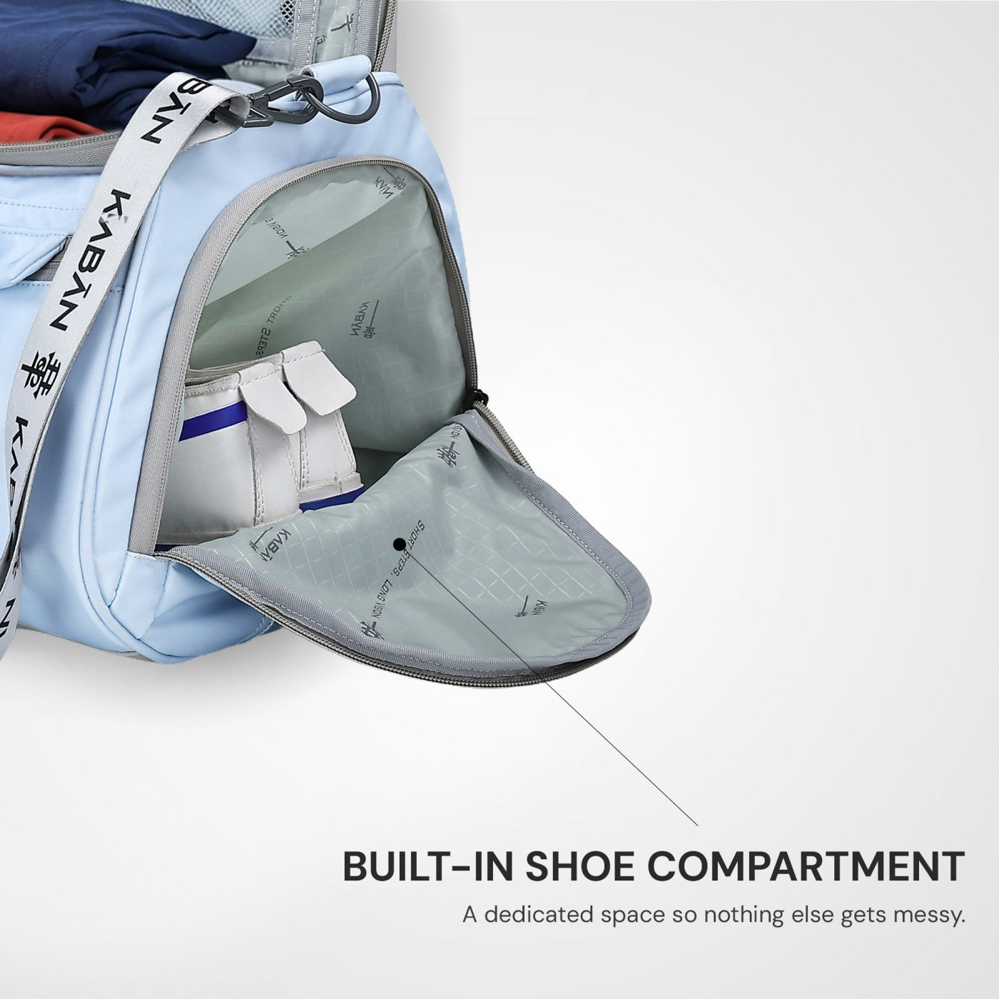 Icy Duffle Bag with Shoe Compartment