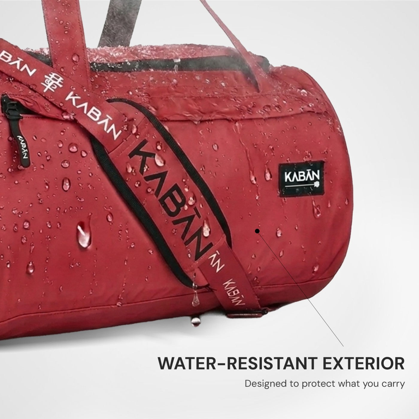 Raspberry Duffle Bag with Shoe Compartment