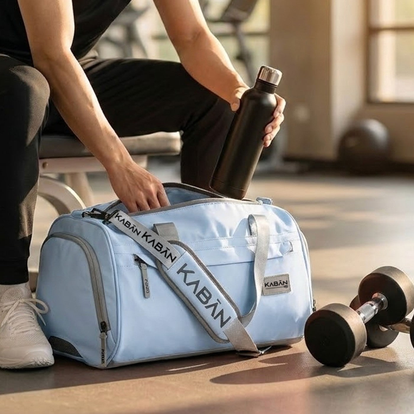 Icy Duffle Bag with Shoe Compartment