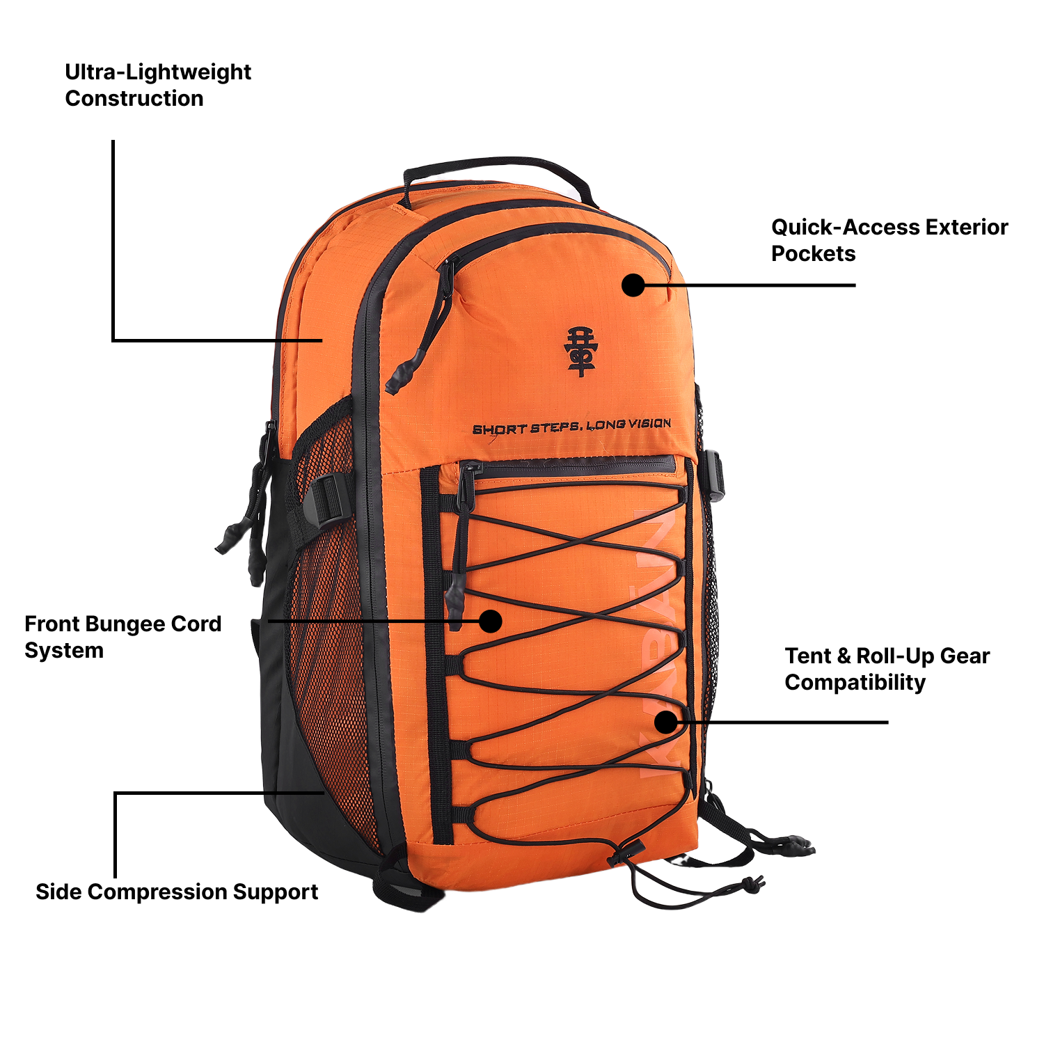 Boken Orange Backpack