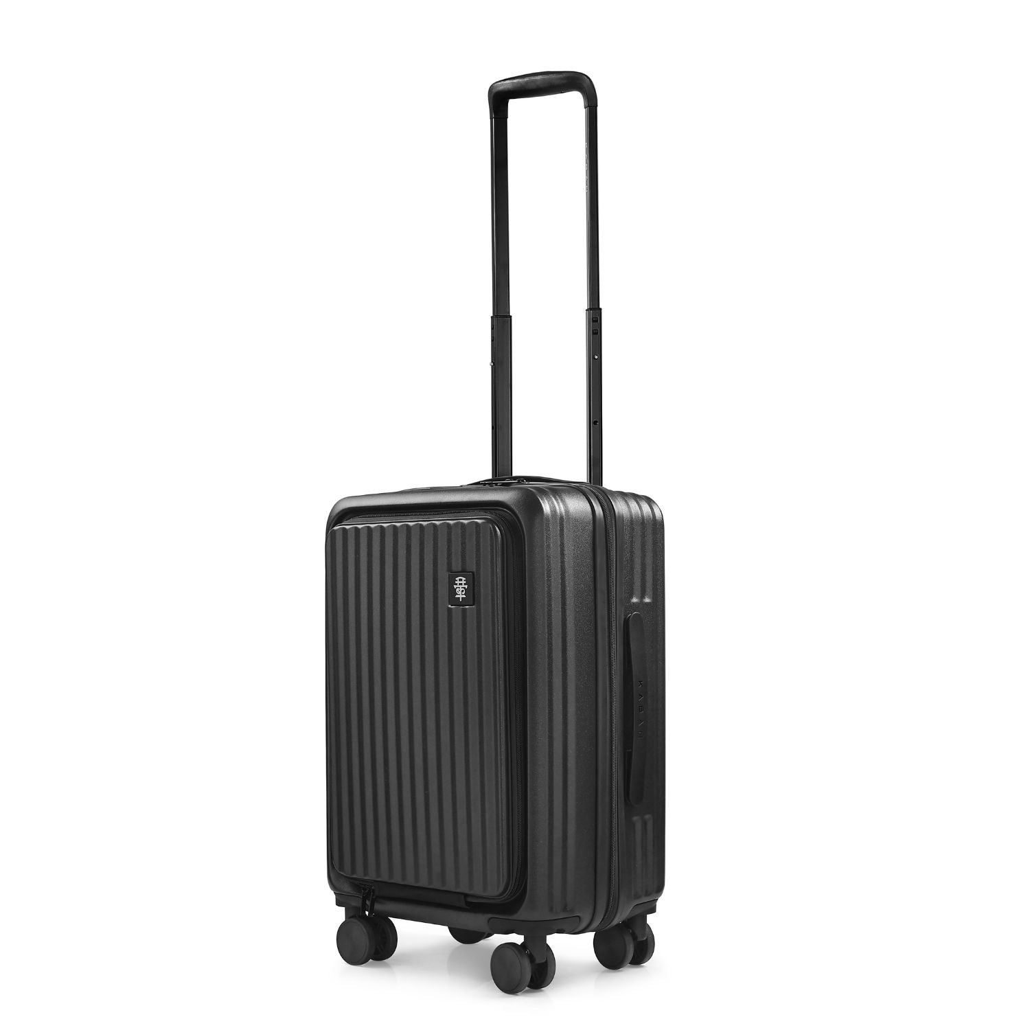 KUROI WHITE CABIN HARD LUGGAGE WITH LAPTOP COMPARTMENT
