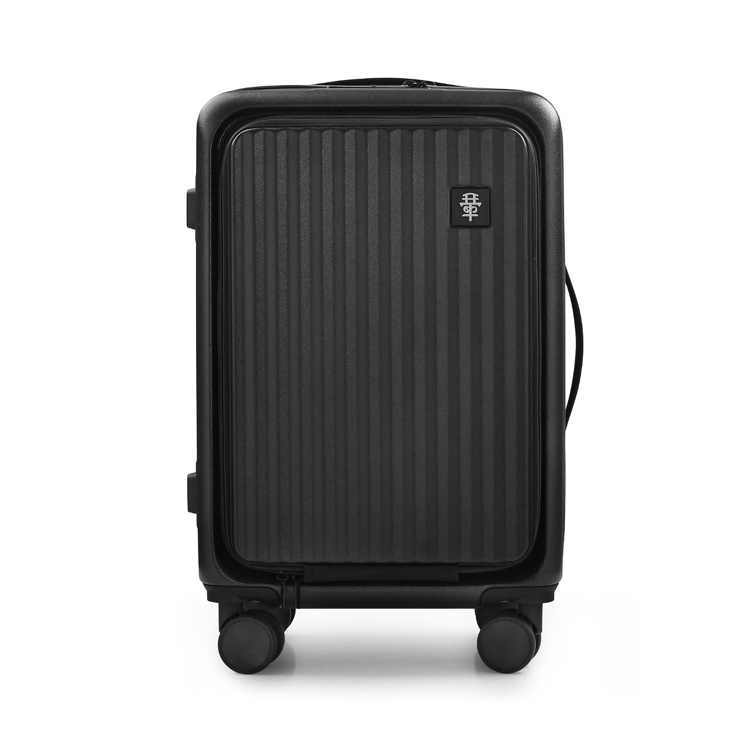 KUROI WHITE CABIN HARD LUGGAGE WITH LAPTOP COMPARTMENT