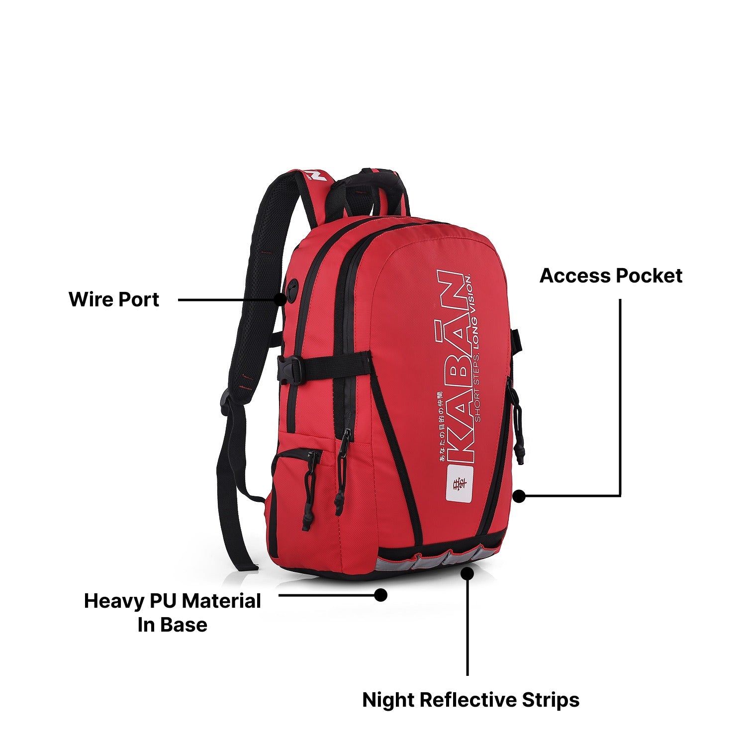 YUKI Red Backpack