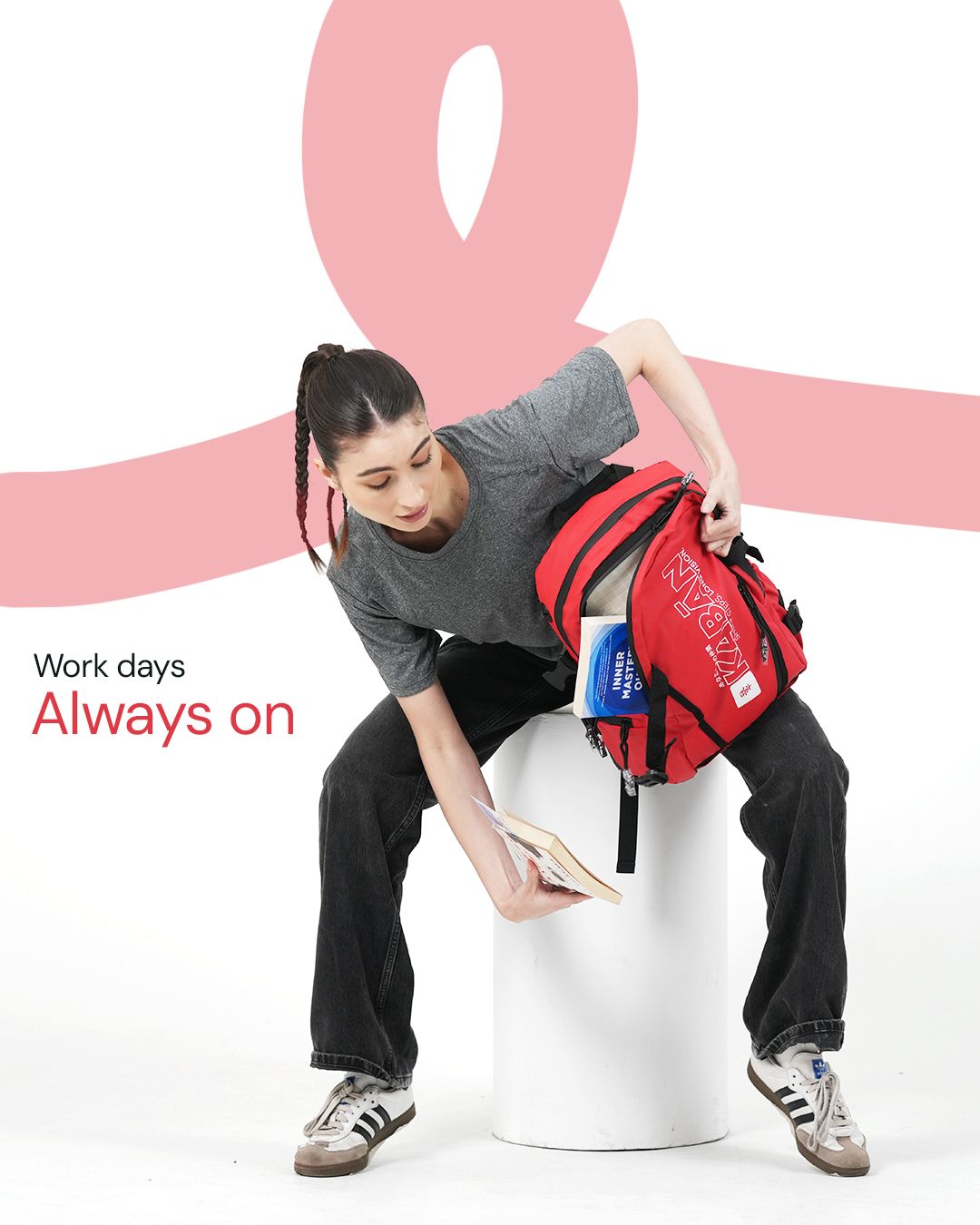 YUKI Red Backpack