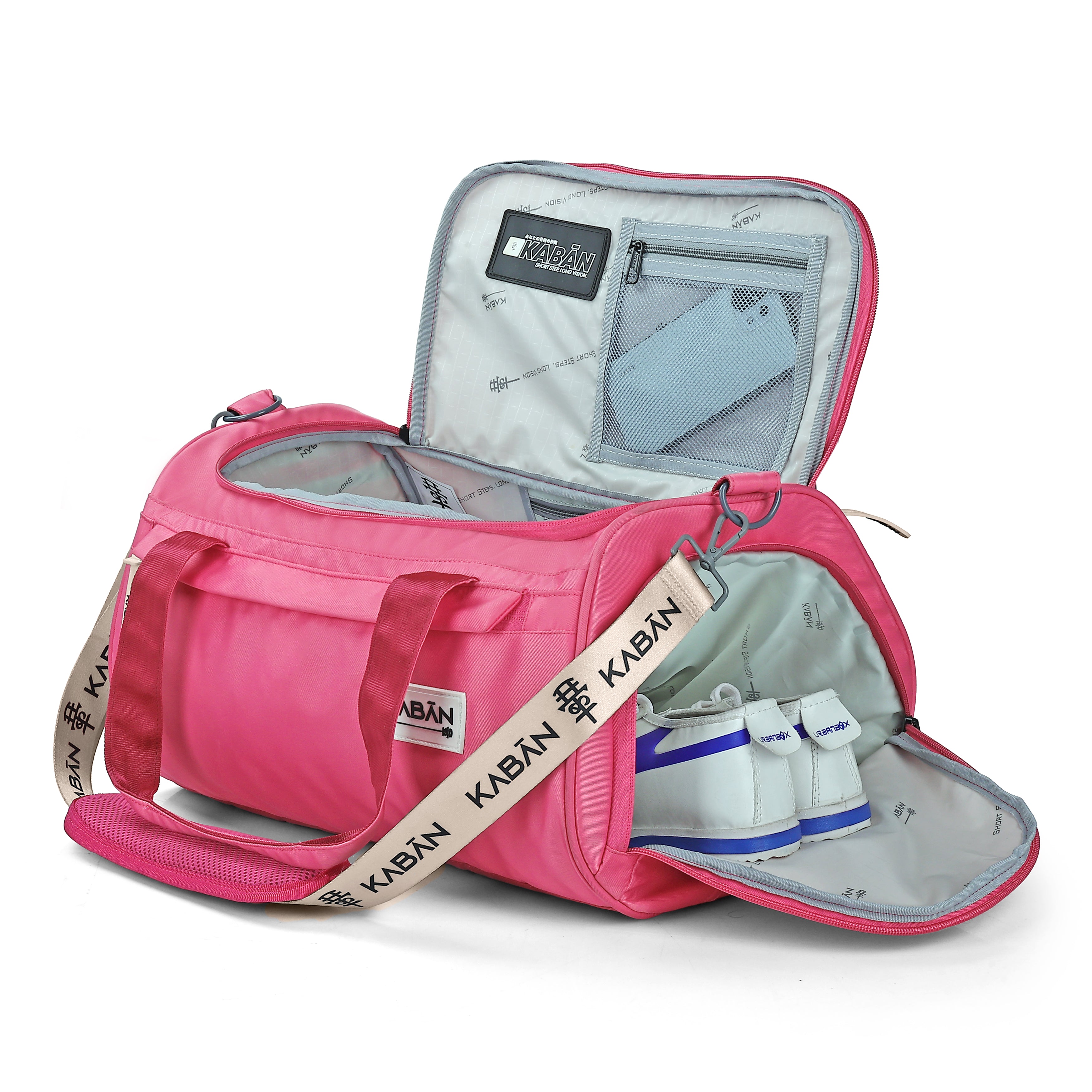 Bubblegum Duffle Bag With Shoe Compartment