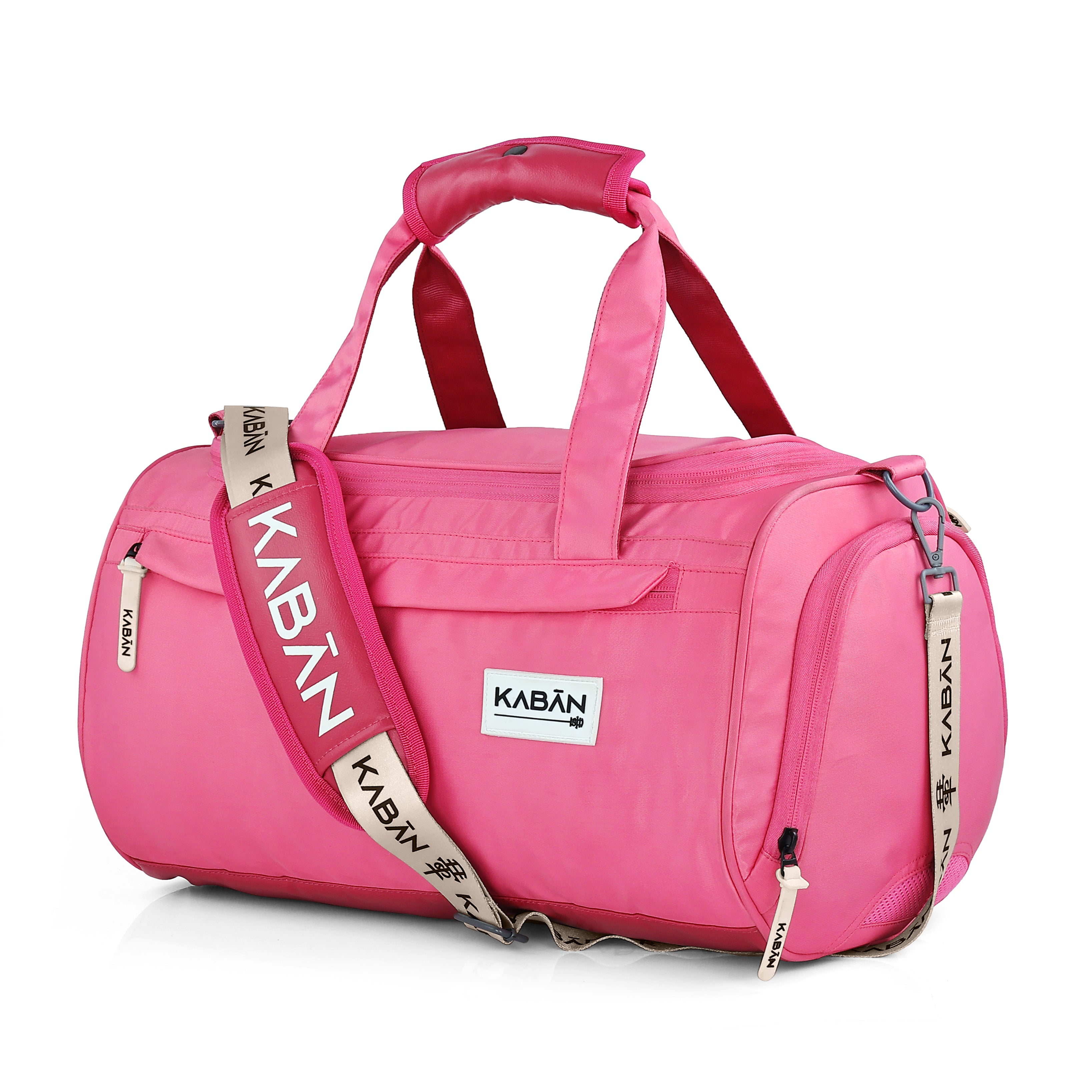 Bubblegum Duffle Bag With Shoe Compartment