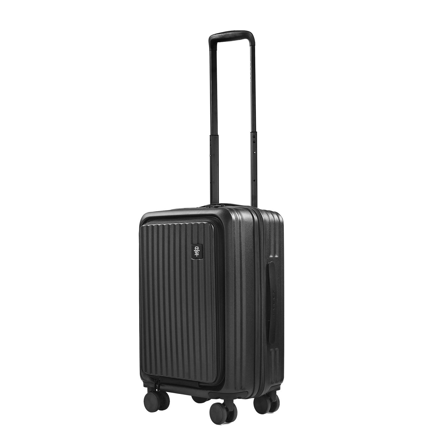KUROI WHITE CABIN HARD LUGGAGE WITH LAPTOP COMPARTMENT