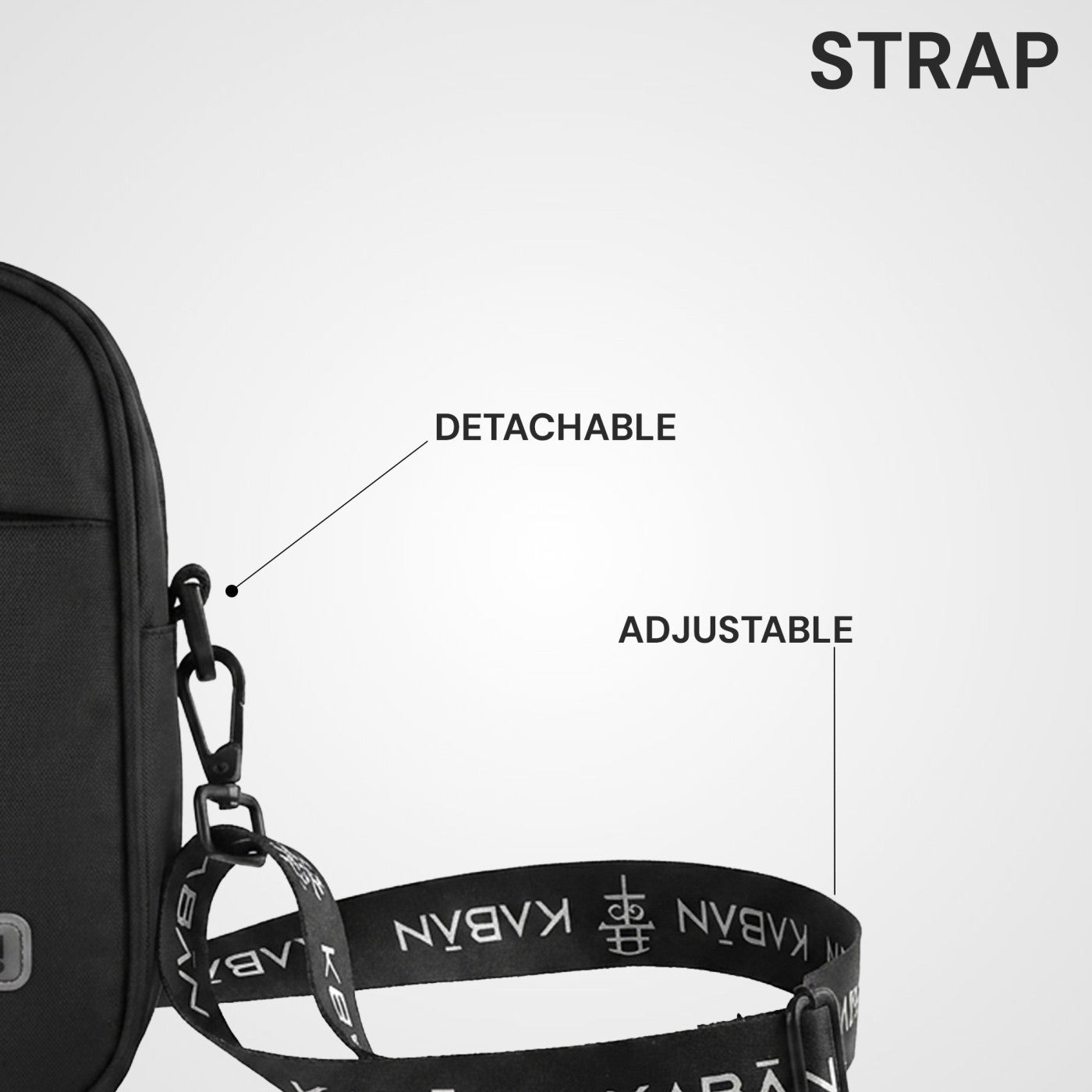 Black Ryō Crossbody Sling