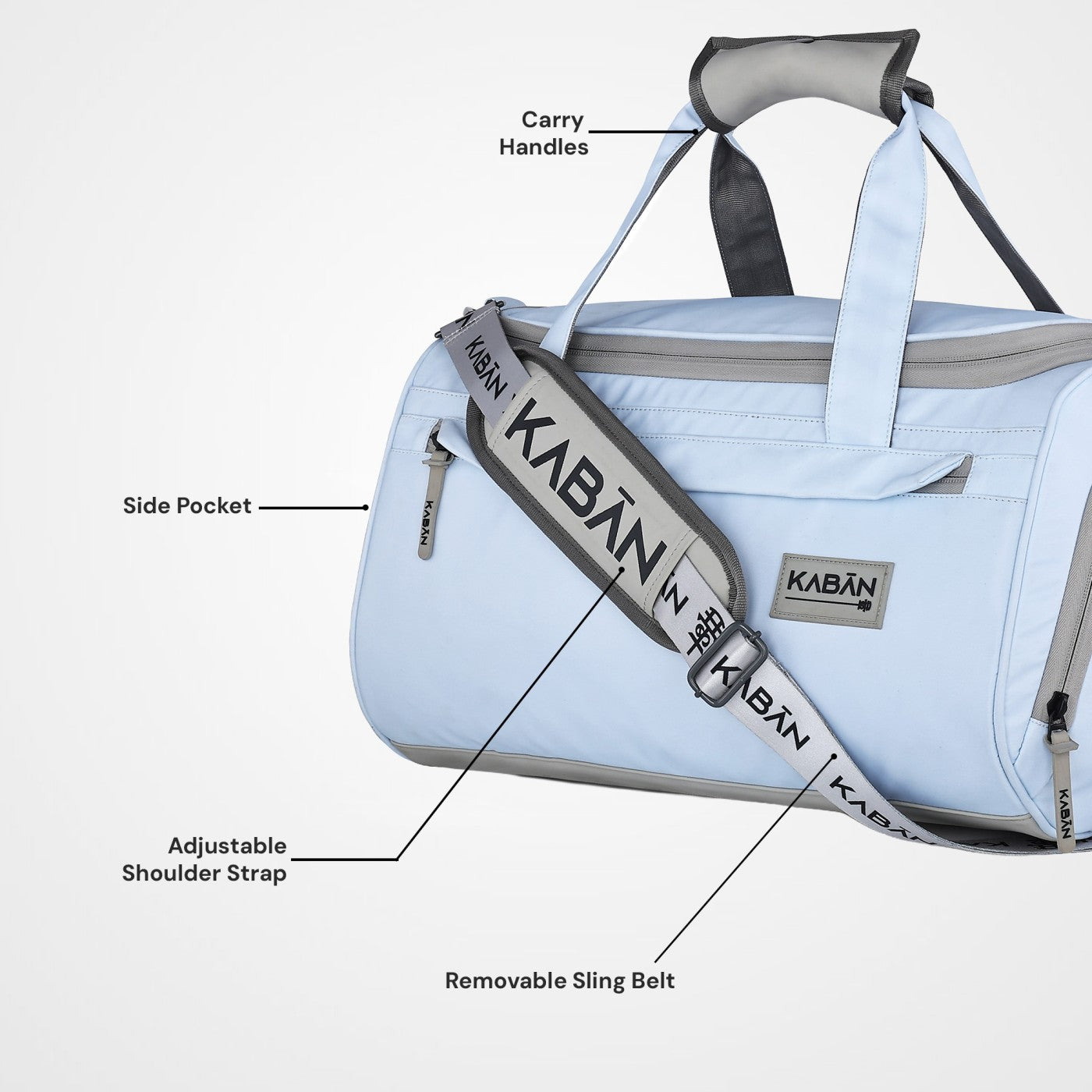 Icy Duffle Bag with Shoe Compartment