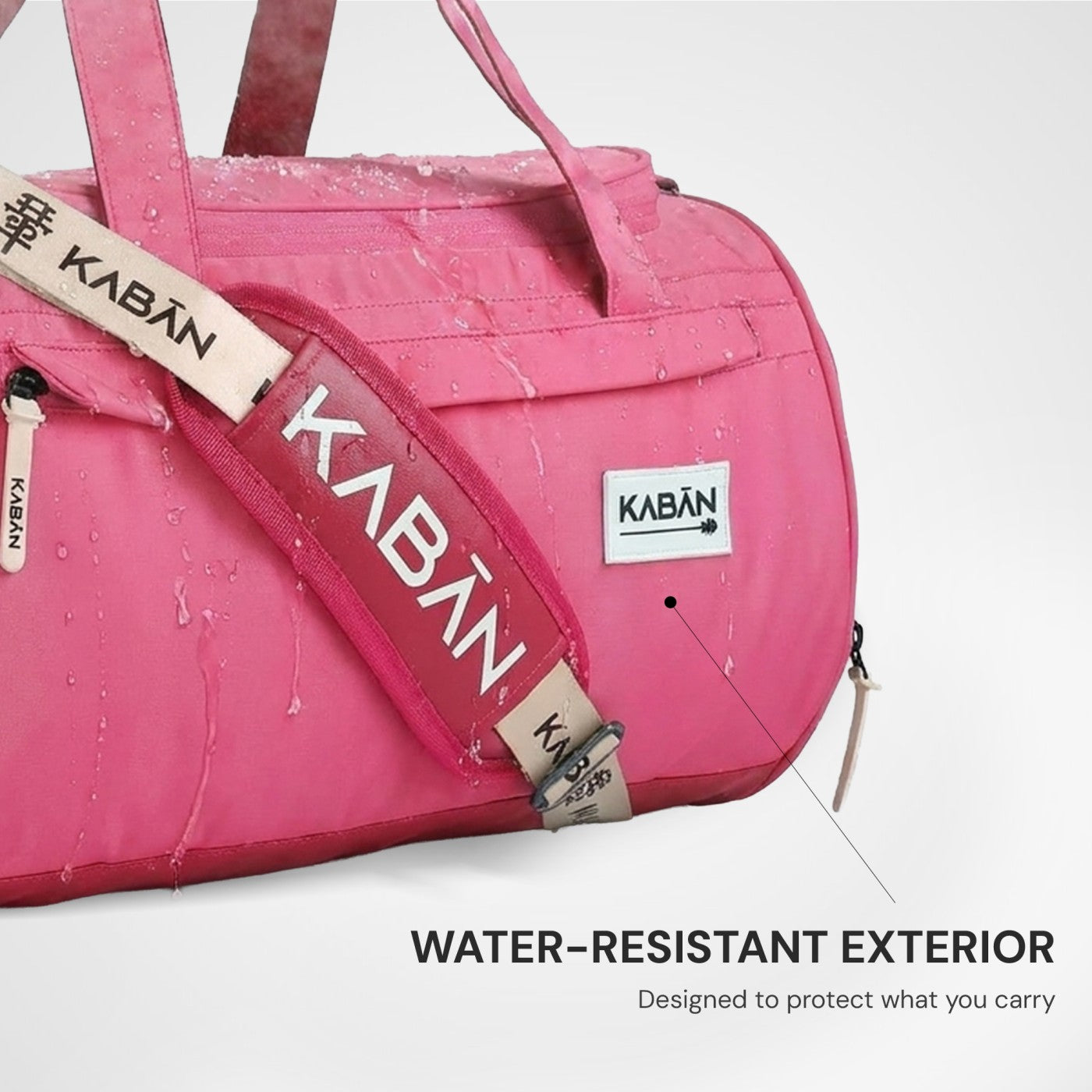 Bubblegum Duffle Bag With Shoe Compartment