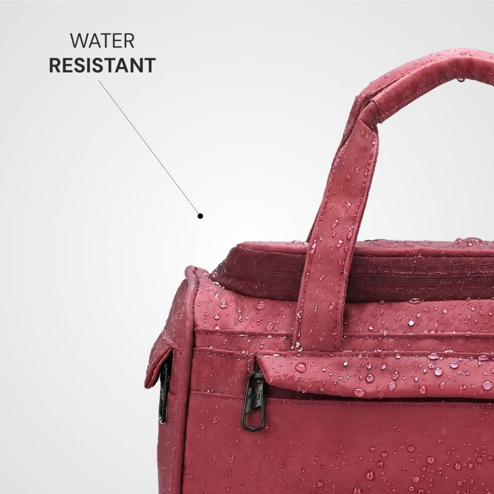 raspberry mini duffle