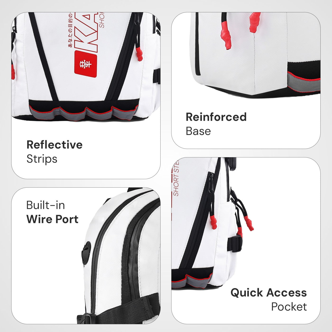 YUKI White Backpack