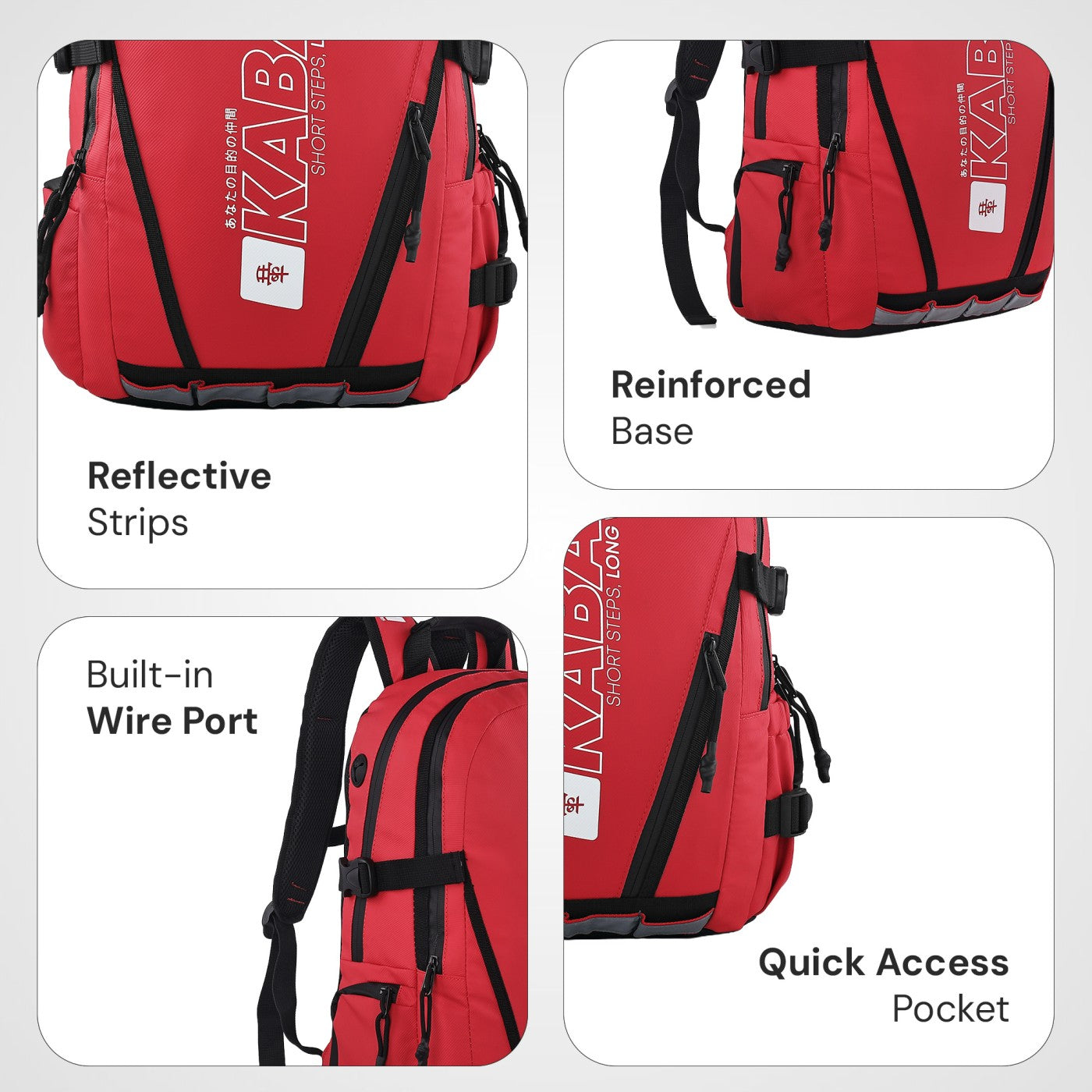 YUKI Red Backpack