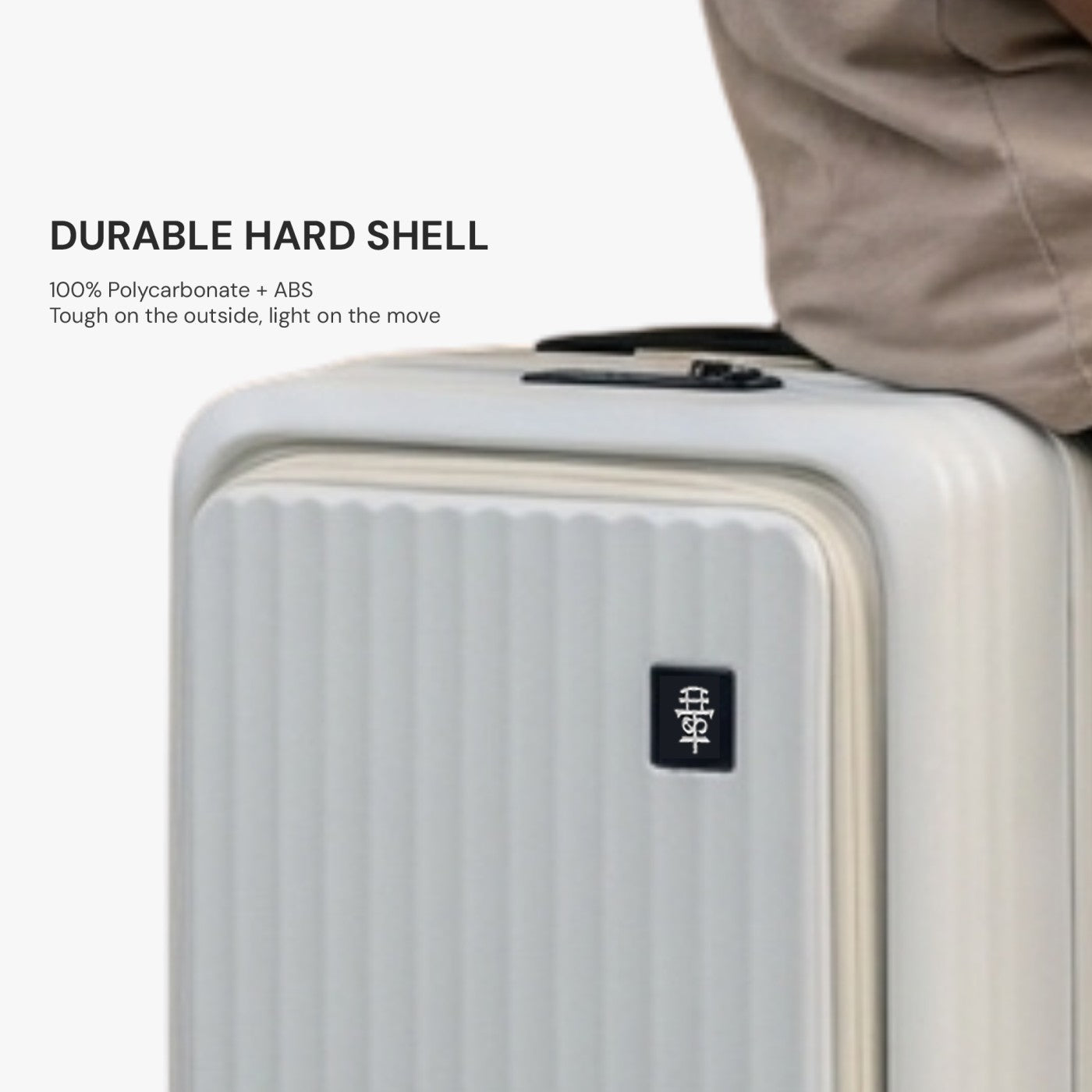 SHIROI WHITE CABIN HARD LUGGAGE