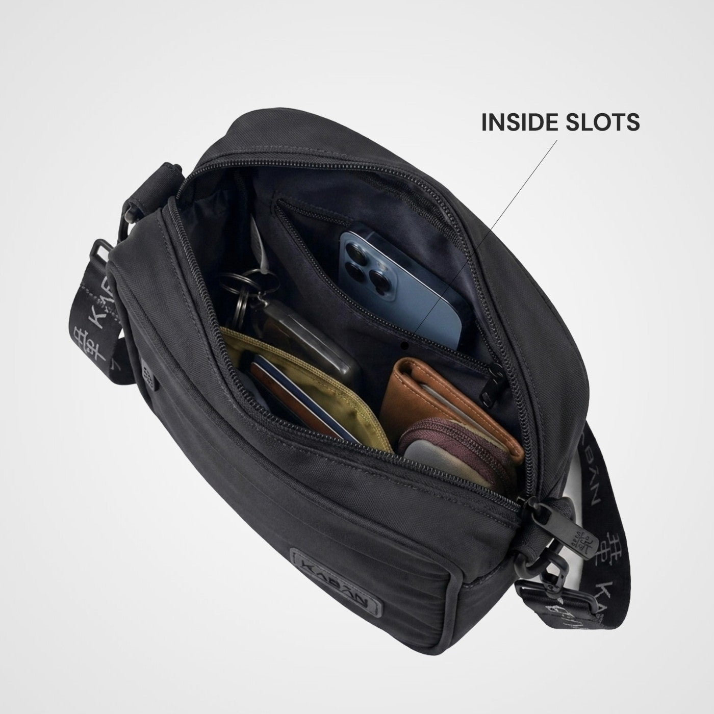 Black Ryō Crossbody Sling