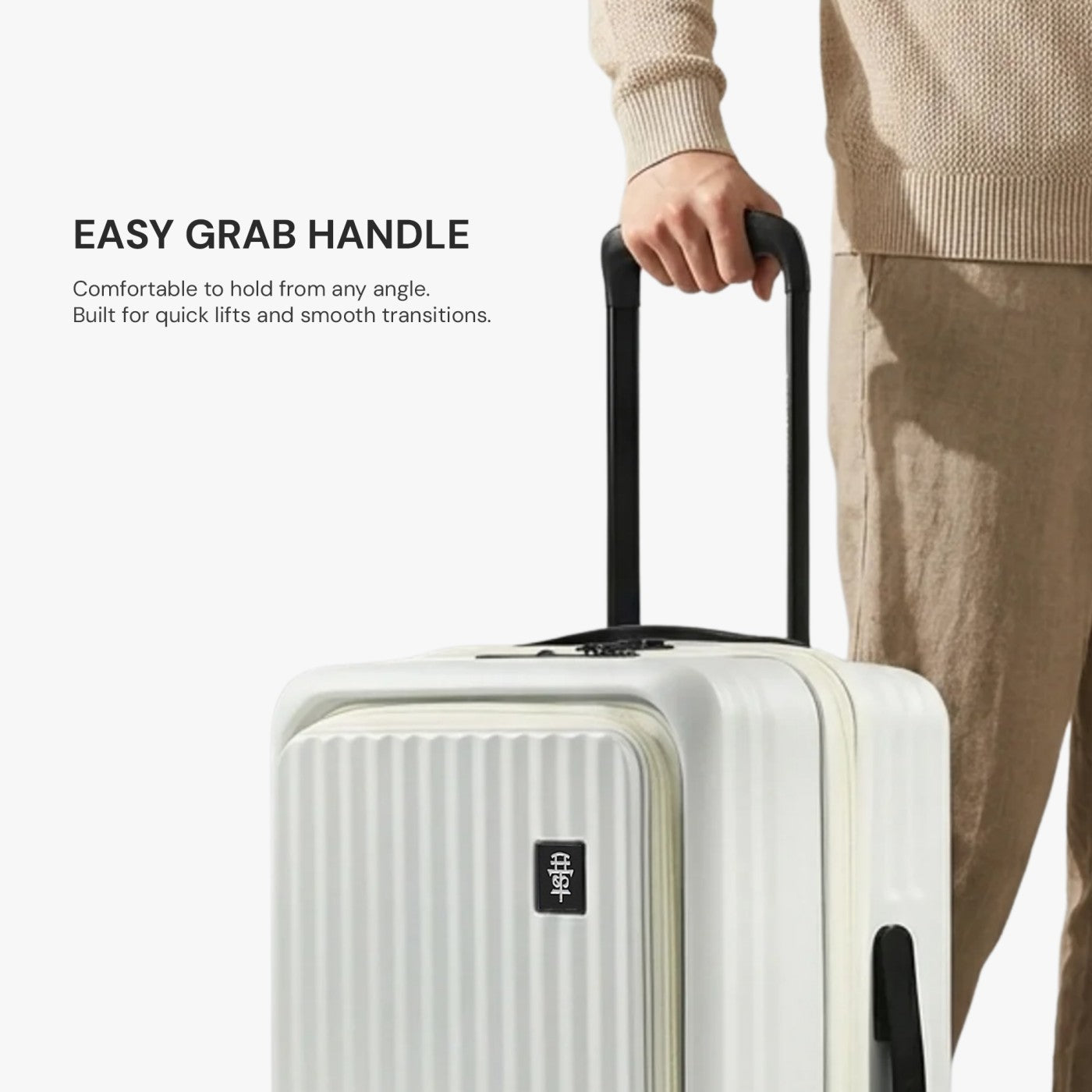 SHIROI WHITE CABIN HARD LUGGAGE