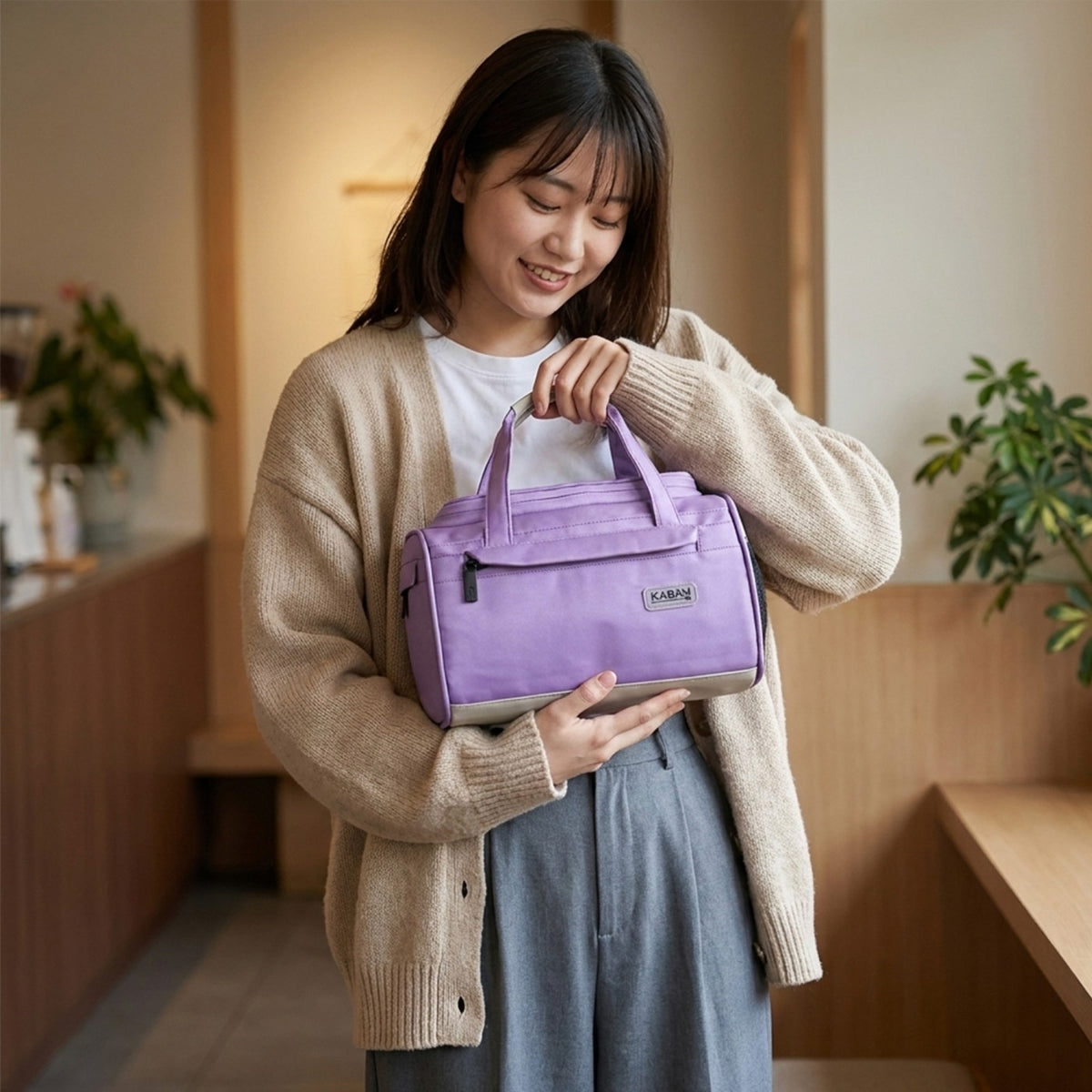 Lavender Mini duffle Bag