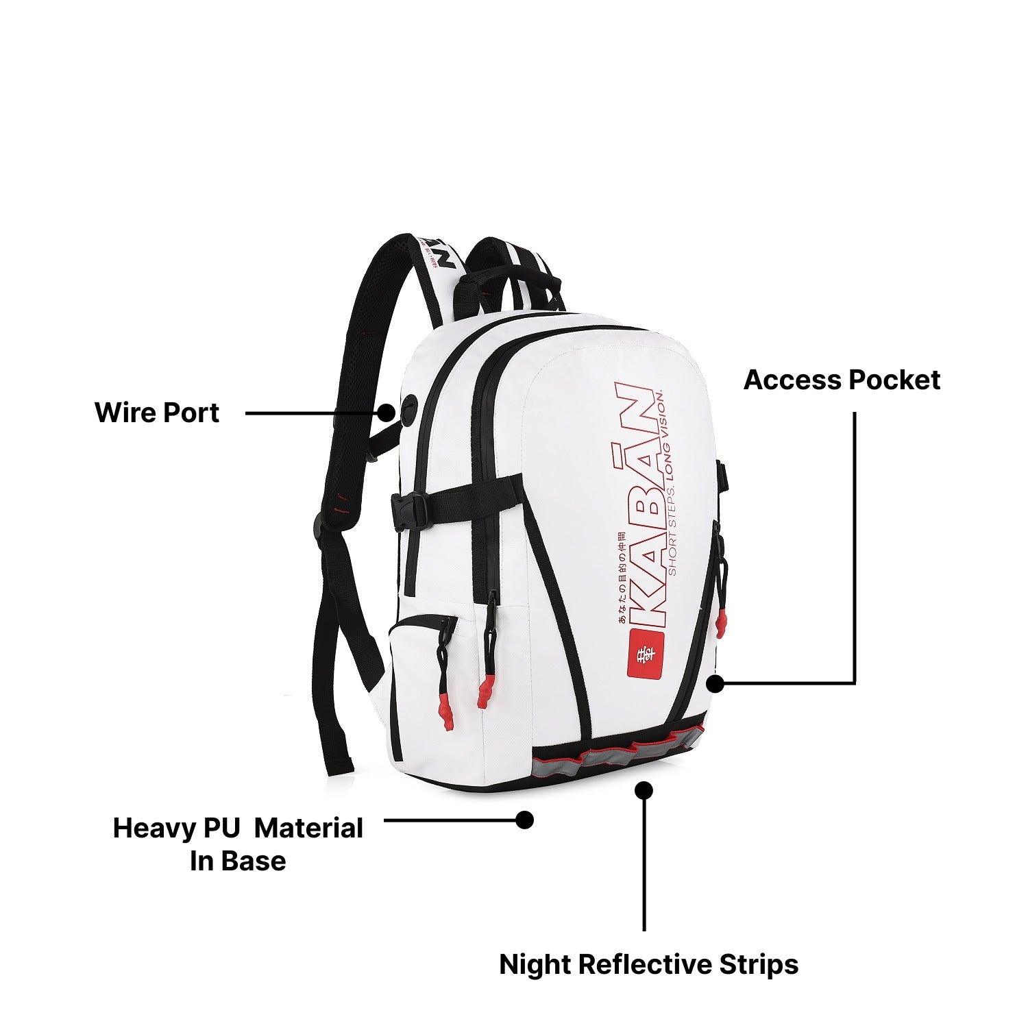 YUKI White Backpack