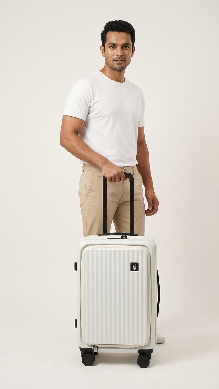SHIROI WHITE CABIN HARD LUGGAGE